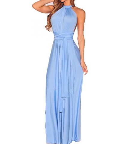 Convertible Warp Maxi Dress Multi Way Wear Party Wedding Bridesmaid Long Dresses Cornflower Blue $14.33 Dresses