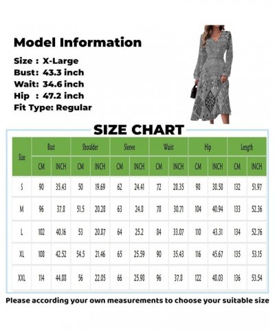 Spring Dresses for Women 2024 Prom Dresses Summer Casual Fashion V-Neck Solid Color Wedding Long Sleeve Formal Dress 1-brown ...