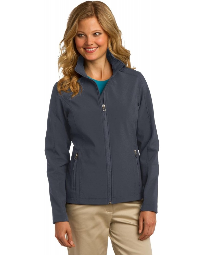 Ladies Core Soft Shell Jacket, Battleship Grey, M $24.16 Jackets