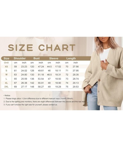 Women's Open Front Knit Cardigan Casual Long Sleeve Oversized Button Lightweight Sweater Outwear Taupe $14.35 Sweaters