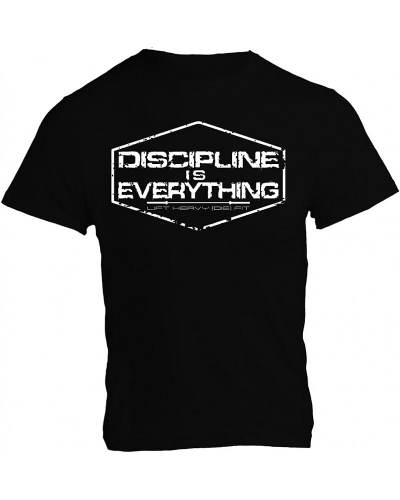 Discipline is Everything - Lift Heavy (DIE) Fit - Weight Lifting Tee for Motivation and Focus Unisex T-Shirt Black $14.28 Tops