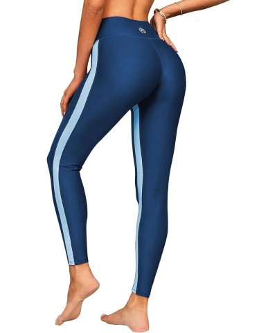 Womens Swim Pants with Pockets Long Swim Leggings High Waisted Swimming Pants 3 Blue (No Pockets) $18.28 Swimsuits