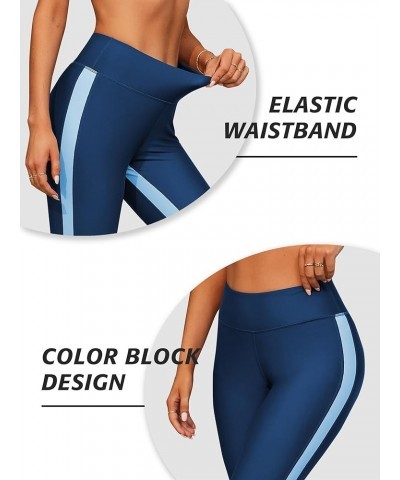 Womens Swim Pants with Pockets Long Swim Leggings High Waisted Swimming Pants 3 Blue (No Pockets) $18.28 Swimsuits