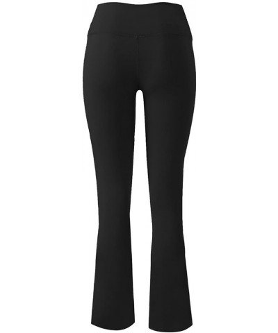 Stretchy Flare Pants for Women Yoga Leggings Workout Running Print Pants Pants Maternity Leggings Women Butter Soft Black-c $...