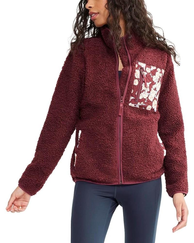 Women's Fleece Zip-up Sweatshirt with Pockets (Extended Size Range) Blooms and Branches $16.84 Activewear