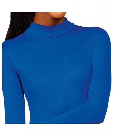 Stretch Nylon Turtleneck Bodysuit Orange $11.01 Tops