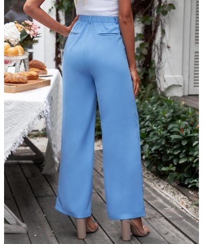 Wide Leg Pants for Women Work Business Casual High Waisted Dress Pants Flowy Trousers Office 30'' inseam Tranquil Blue $17.39...