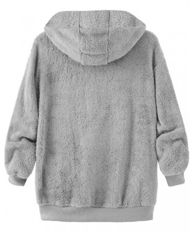 Fleece Jacket Women Full Zip with Hood Fuzzy Sherpa Cardigan Cute Trendy Oversized Hoodies Winter Coats Fall Outfits Fleece J...