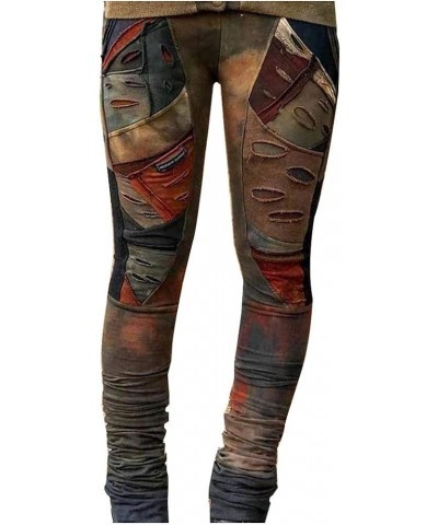 Plus Size Pants for Women Fashion Print Gothic Rocker Style Skinny Pants Sport Jogger Trousers Yoga Leggings S-3XL Red-amr $1...