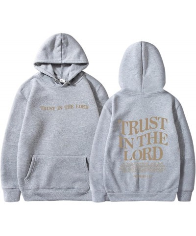 Christian Sweatshirts For Women Trust In The Lord Hooded Pullover Tops Loose Fit Casual Long Sleeve Christian Hoodies Pockets...