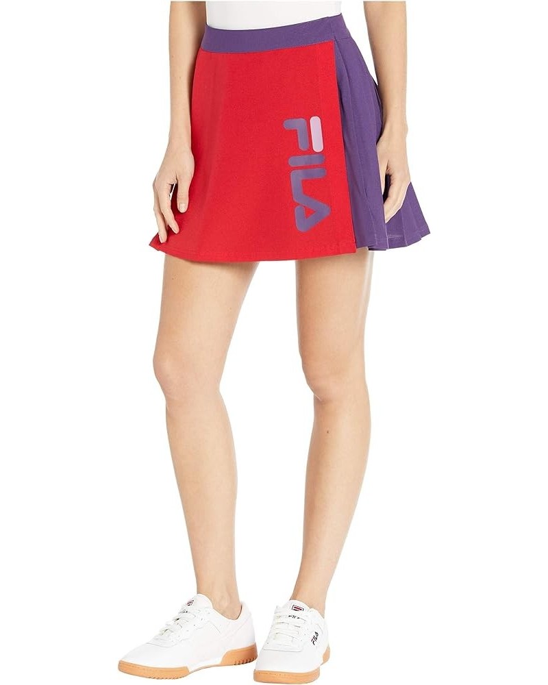 Women's Asami Skirt Chinese Red/Crown Purple/Black $16.79 Skirts