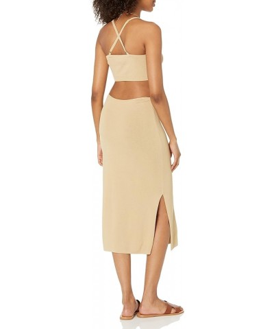 Women's Zuri Fitted Cutout One-Shoulder Maxi Sweater Dress Curds & Whey $14.95 Sweaters