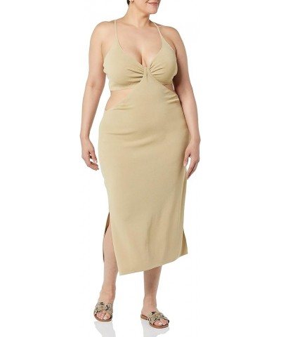 Women's Zuri Fitted Cutout One-Shoulder Maxi Sweater Dress Curds & Whey $14.95 Sweaters