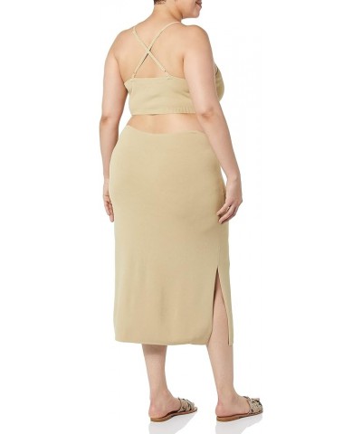 Women's Zuri Fitted Cutout One-Shoulder Maxi Sweater Dress Curds & Whey $14.95 Sweaters