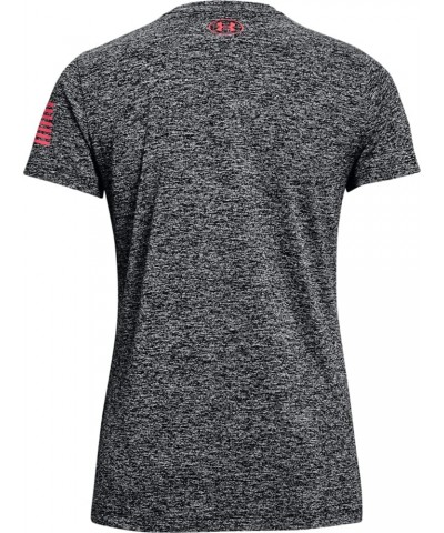 Women's Freedom Tech Short Sleeve V-Neck T-Shirt Black (001)/Brilliance $14.08 Activewear