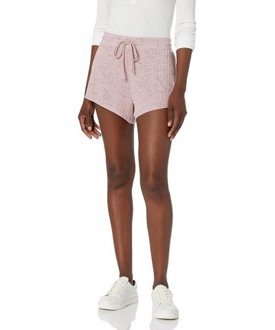 Women's Hacci Drawstring Waist Rib Short Zephyr $10.39 Shorts