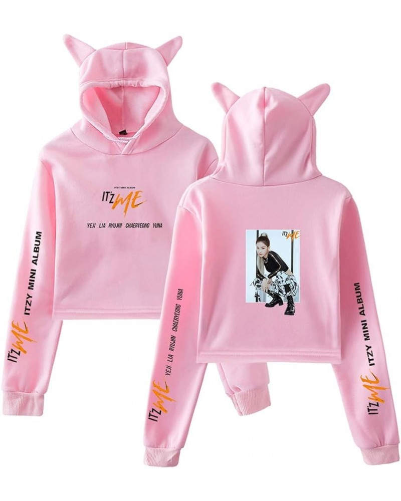 Kpop ITZY Hoodie Sweatshirt It's me Pullover Lia YeJi Yuna Crop Top Sweater Jacket Pink E $11.79 Hoodies & Sweatshirts