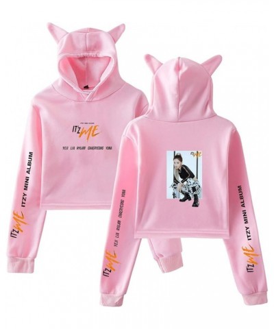 Kpop ITZY Hoodie Sweatshirt It's me Pullover Lia YeJi Yuna Crop Top Sweater Jacket Pink E $11.79 Hoodies & Sweatshirts