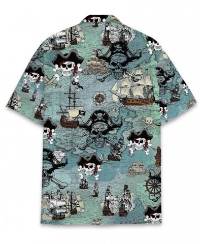 Mushroom Hawaiian Shirts for Men - Mushroom Shirt, Mushroom Shirts for Men, Mushroom Stripe Button Down Pirate $13.64 Shirts