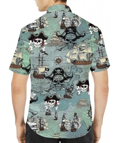 Mushroom Hawaiian Shirts for Men - Mushroom Shirt, Mushroom Shirts for Men, Mushroom Stripe Button Down Pirate $13.64 Shirts