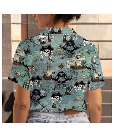 Mushroom Hawaiian Shirts for Men - Mushroom Shirt, Mushroom Shirts for Men, Mushroom Stripe Button Down Pirate $13.64 Shirts