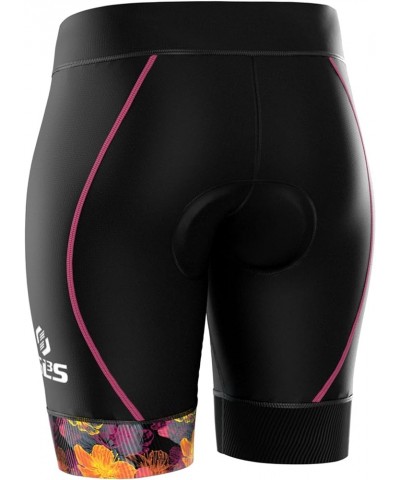 Triathlon Shorts Women, Premium FX Fabric - Womens Tri Shorts for All abilities. Super Comfy Womens Triathlon Shorts Black/Su...