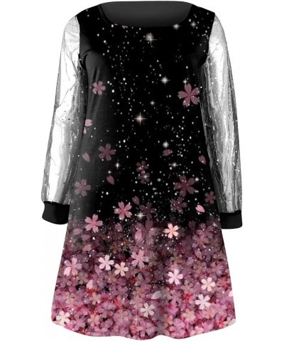 Fall Dresses for Women 2023 Long Sleeve Sexy V Neck Cocktail Party Dress Prom Sequin Mini Dress Homecoming Dresses J Pink $9....