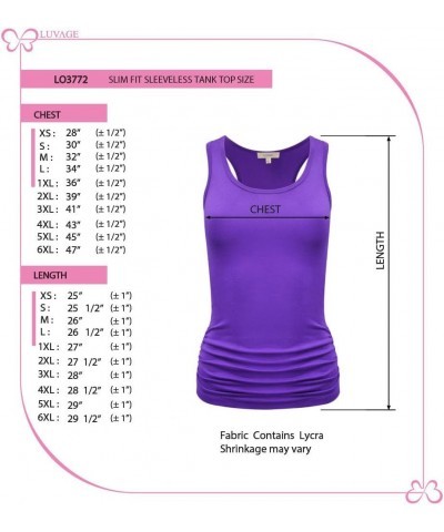 Women's Workout Tank Top Shirt - Racerback Casual Slim Fit Shirring Tops for Gym, Exercise, Yoga, Hiking Heather Grey $12.67 ...