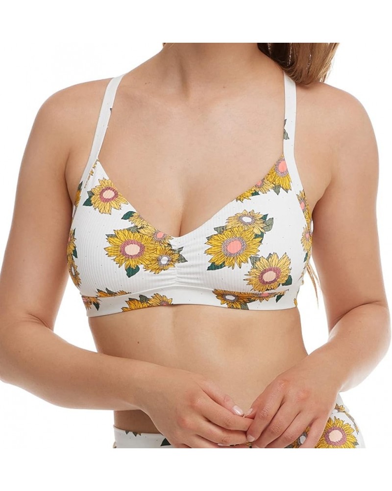 Women's Standard Drew D, Dd, E, F Cup Bikini Top Swimsuit Playful Floral $24.85 Swimsuits