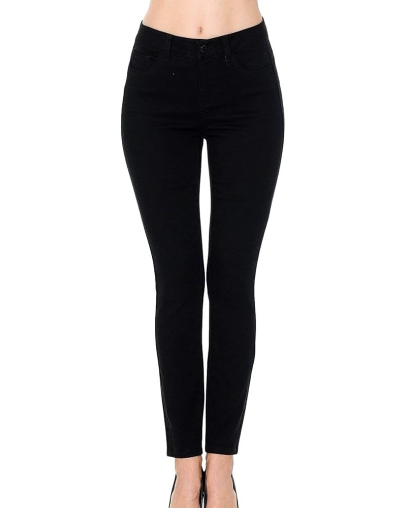 Push-Up High-Rise Twill Color Pants Black $17.70 Jeans
