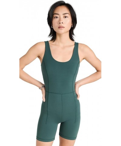 Women's Super Soft Bodysuit Trek Green $31.08 Lingerie