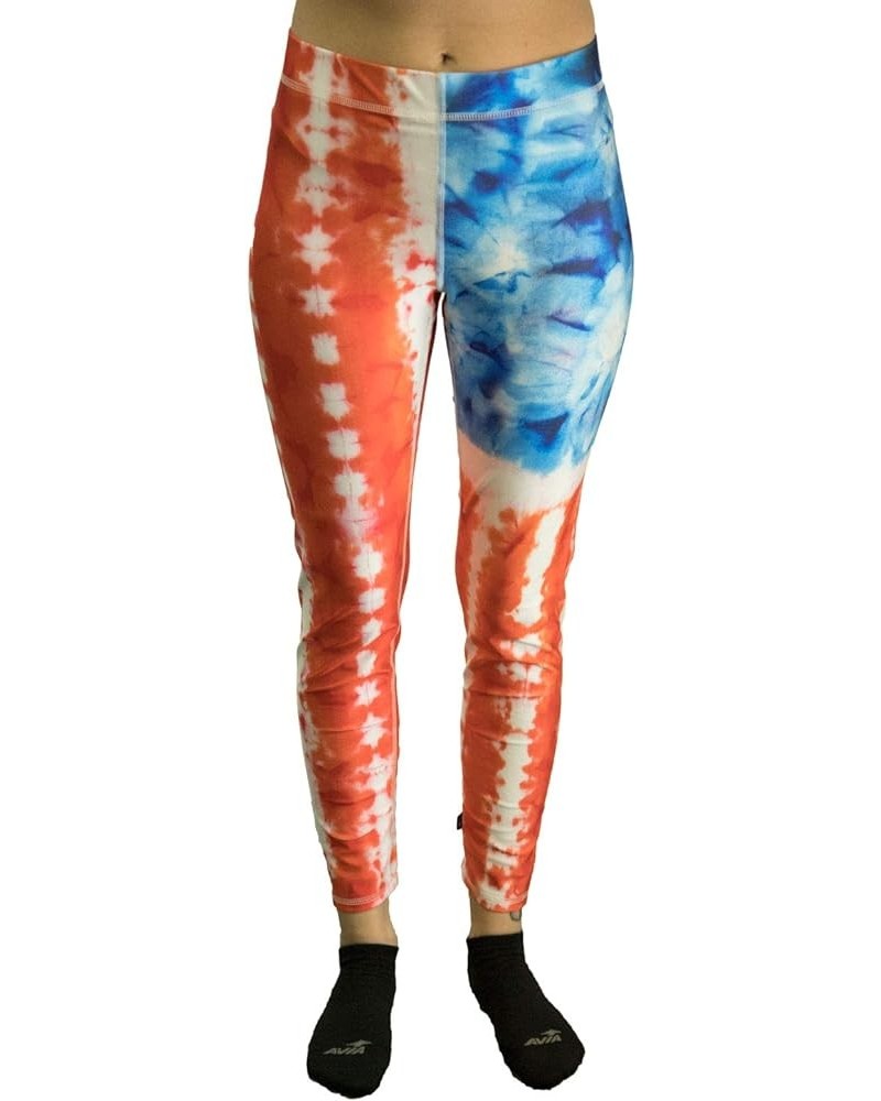 Women's Performance Leggings Tie Dye Usa (789) $24.24 Leggings