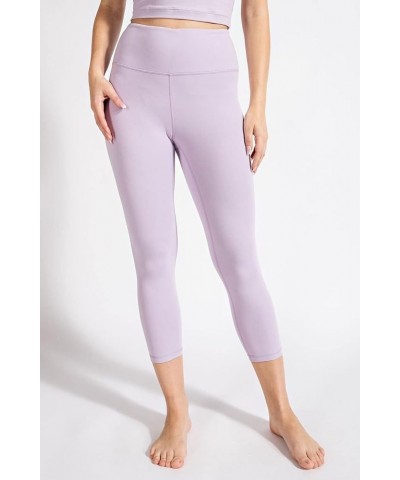 Women's High Waisted Buttery Super Soft Capri Length Activewear Legging (S-3X) Lavender $11.09 Activewear