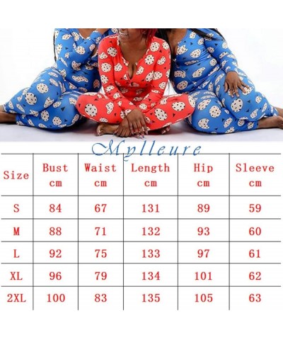 Women's Sexy One Piece Jumpsuit Long Sleeve Bodycon Bodysuit Overall Rompers Onesie Pajamas for Home Party Club B White Pengu...