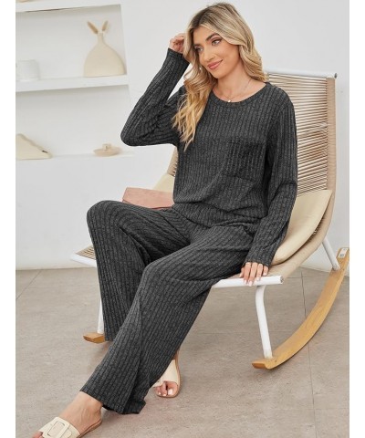 Lounge Sets for Women Two Piece Outfits Fall Fashion 2023 01-grey $20.39 Activewear