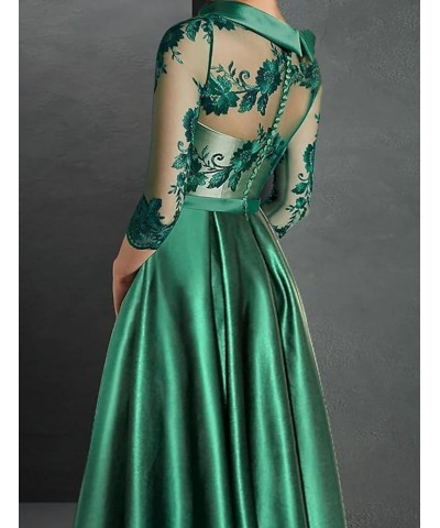 A-Line Cocktail Dresses Elegant Dress Formal Asymmetrical Jewel Neck Fall Wedding Guest with Appliques 2023 Dusty Sage $46.37...