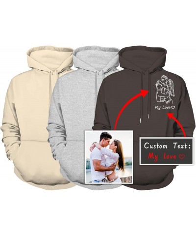 Custom Hoodies Design Your Own Personalized Portrait From Photo Sweatshirts Customized Hoodies for Couples Gifts Yellow $9.22...