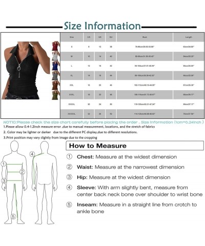 Women's 2023 Sleeveless Tops Summer Tank Top Ribbed Half Zipper V Neck Slim Cropped Cami Shirt Tank Tops Green $10.72 Tanks