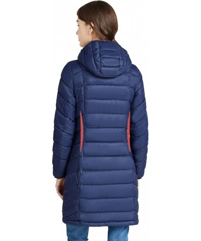 Women’s Lightweight Puffer Coat Long Hooded Puffer Jakcet Packable Warm Winter Coat Navy $21.60 Jackets