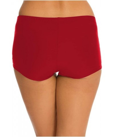 Womens Swim Boyshorts Bikini Bottom Boardshorts Mini Short Beachwear Red $10.02 Swimsuits