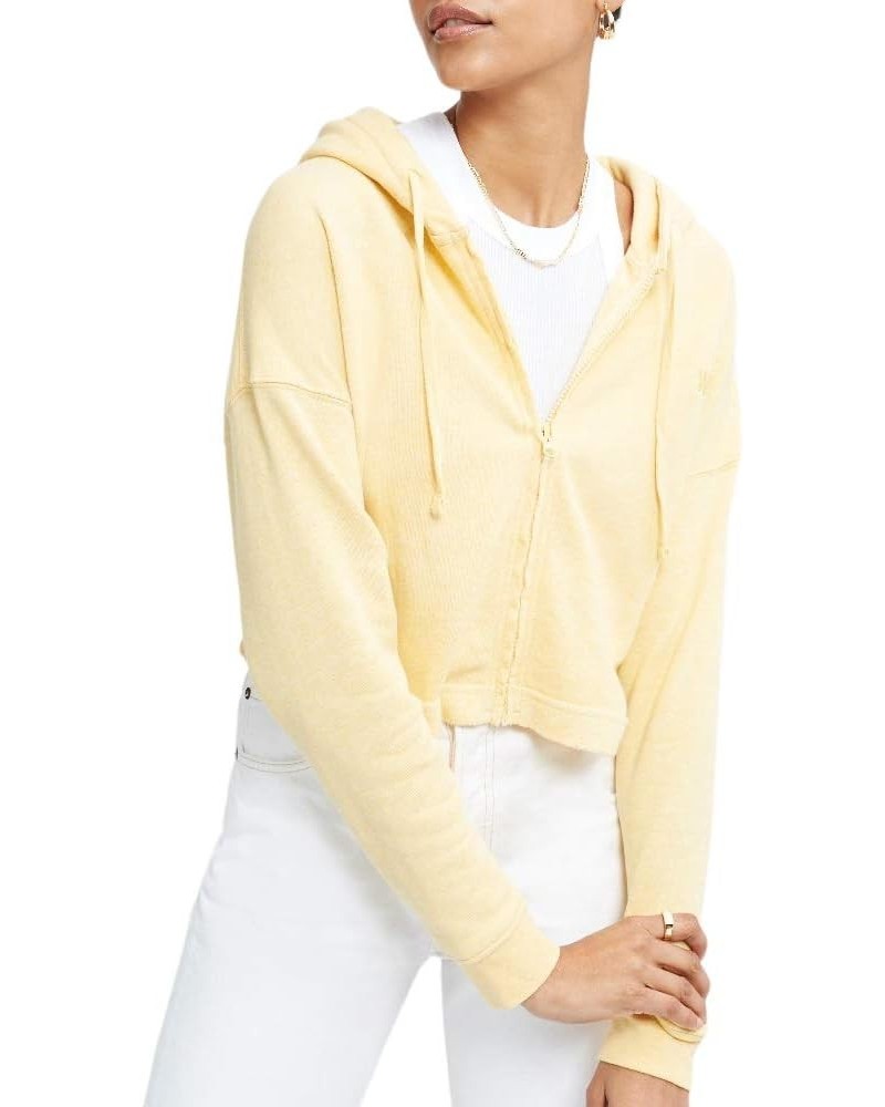 WSLY Ecosoft Cropped Zip Up Hoodie Nectar Heather $44.84 Activewear