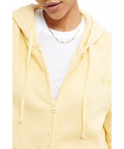 WSLY Ecosoft Cropped Zip Up Hoodie Nectar Heather $44.84 Activewear