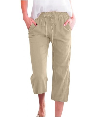 Womens Jogger Lounge Pants Lightweight Athletic Drawstring Sweatpants with Pockets Casual Workout Running Pants 82-khaki $7.8...