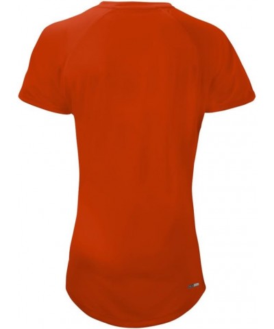 Women's Comp Short-Sleeve V-Neck Large Orange-white $10.00 Jerseys