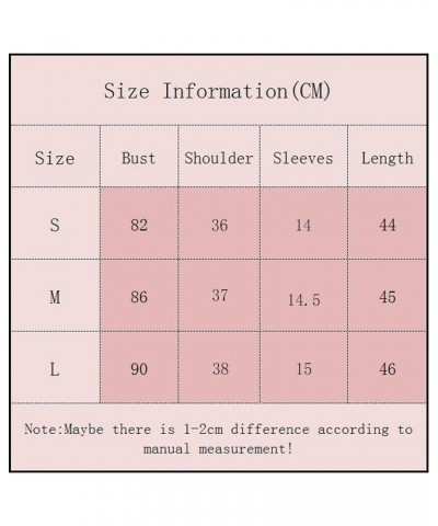 Women Y2K Short Sleeve Crop Top Round Neck Ribbed Knit Fitted Baby Tee Casual Pullover Cropped T-Shirt Top C-brown $6.75 T-Sh...