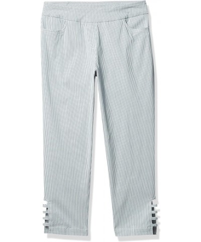 Women's Stripe Crop Pant Ice Blue $33.36 Pants