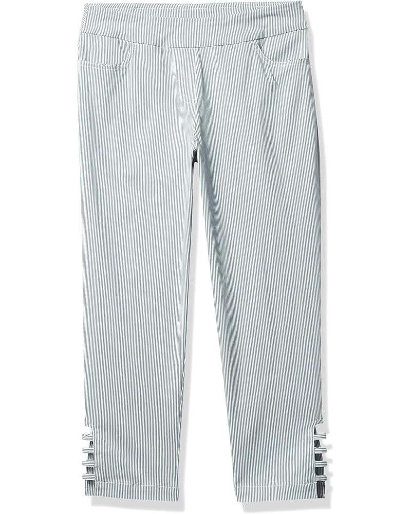 Women's Stripe Crop Pant Ice Blue $33.36 Pants