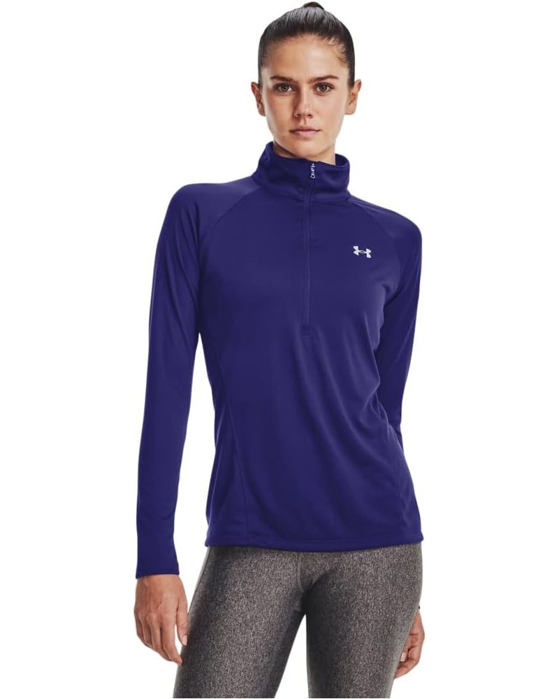 Women's Tech ½ Zip Long-Sleeve Pullover (468) Sonar Blue / / Metallic Silver Small $16.55 Activewear