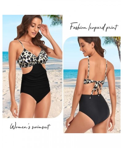 Family Matching Swimsuits One Piece Leopard Bathing Suits Family Swimwear Matching Set Womens Monkini Swimsuits Men Leopard $...