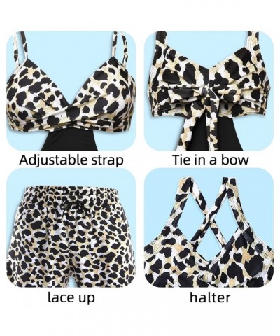 Family Matching Swimsuits One Piece Leopard Bathing Suits Family Swimwear Matching Set Womens Monkini Swimsuits Men Leopard $...